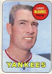 1969 Topps Baseball Cards      191     Lindy McDaniel